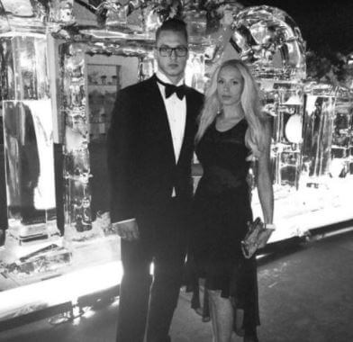Sarah Arnautovic with her husband Marko Arnautovic enjoying the New Year in Dubai.